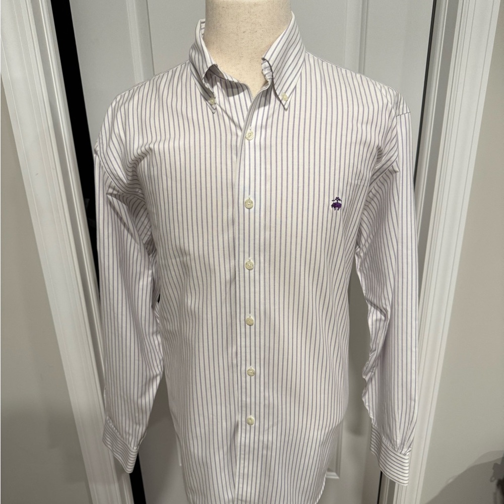 Brooks Brothers Purple Striped Dress Shirt